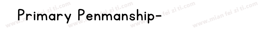 KG Primary Penmanship字体转换